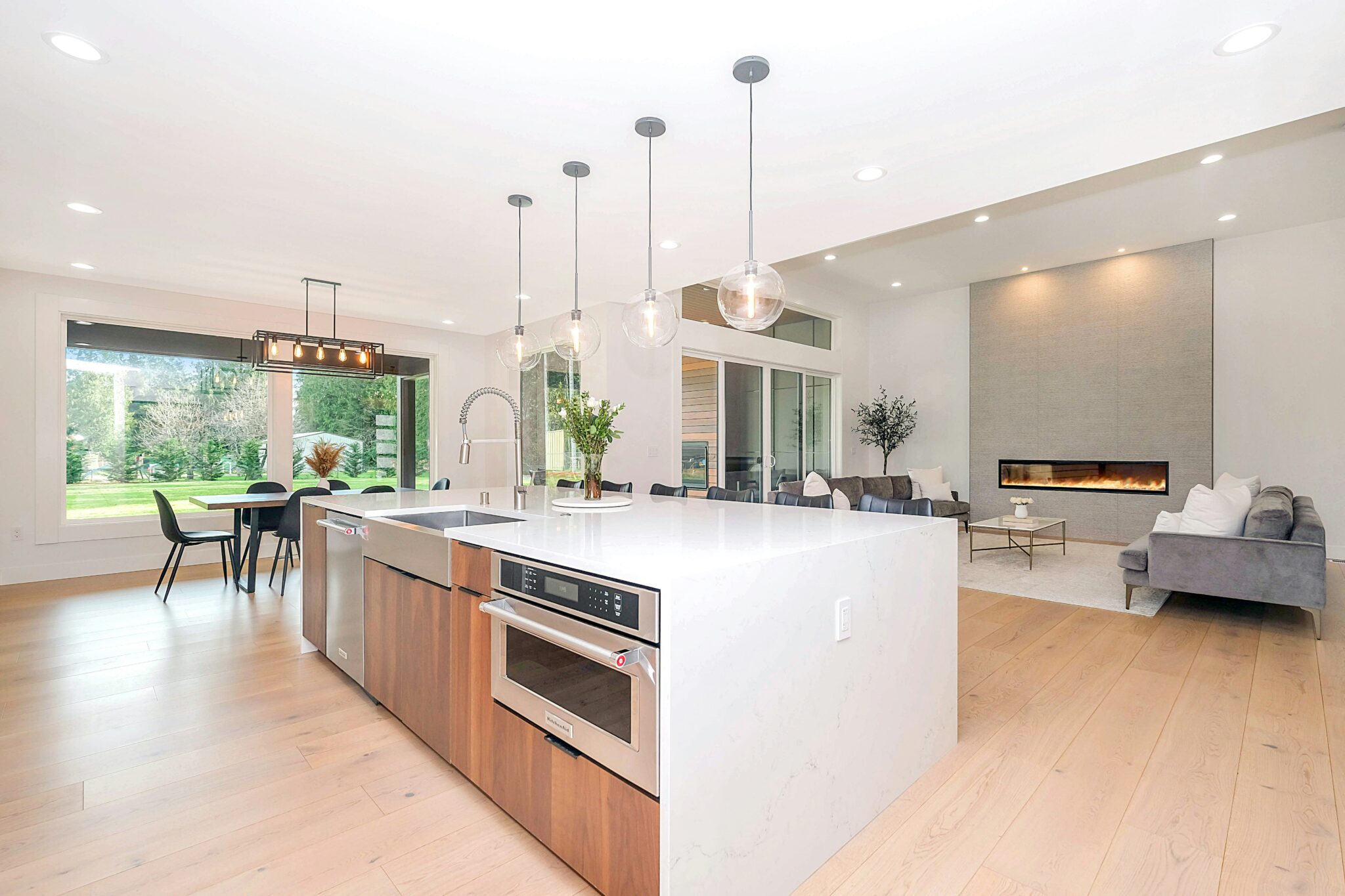 Photo of modern kitchen with minimalist design