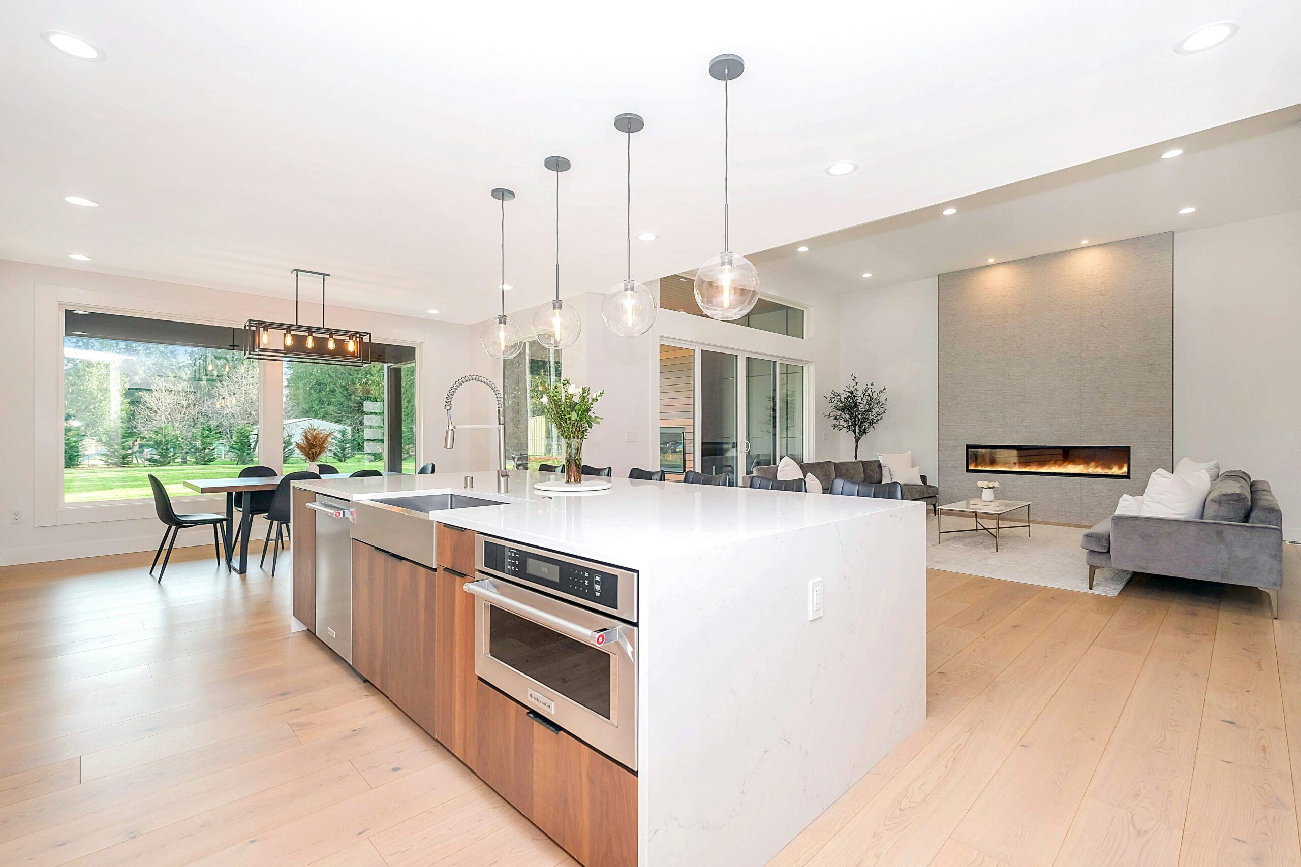 Photo of modern kitchen with minimalist design